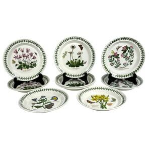 Portmeirion Botanic Garden 1972 England Bread and Butter Plates-Set of 9!